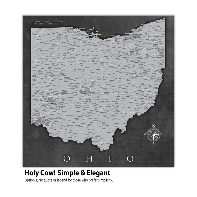 a black and white map of the united states