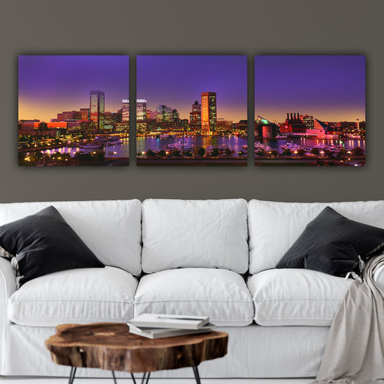 Baltimore Skyline on Canvas
