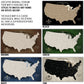 Executive Baseball Stadium Tour Push Pin Map