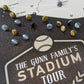 Executive Baseball Stadium Tour Push Pin Map