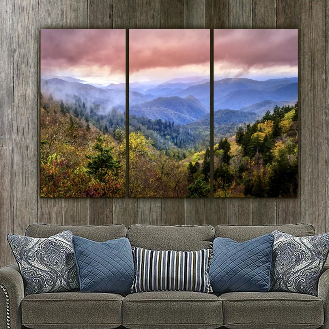 Blue Ridge Mountains Parkway on Canvas – Holy Cow Canvas