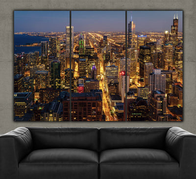 Chicago Skyline - Magnificent Mile - Canvas Wall Art - HolyCowCanvas