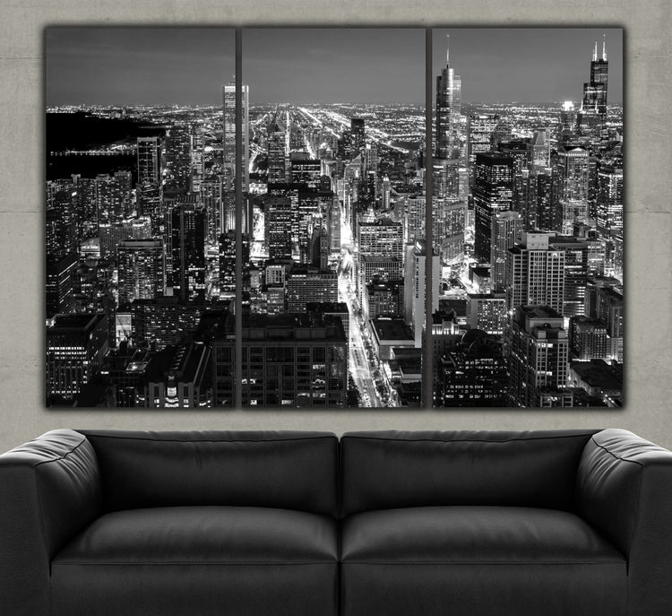 Chicago Skyline - Magnificent Mile - Canvas Wall Art - HolyCowCanvas