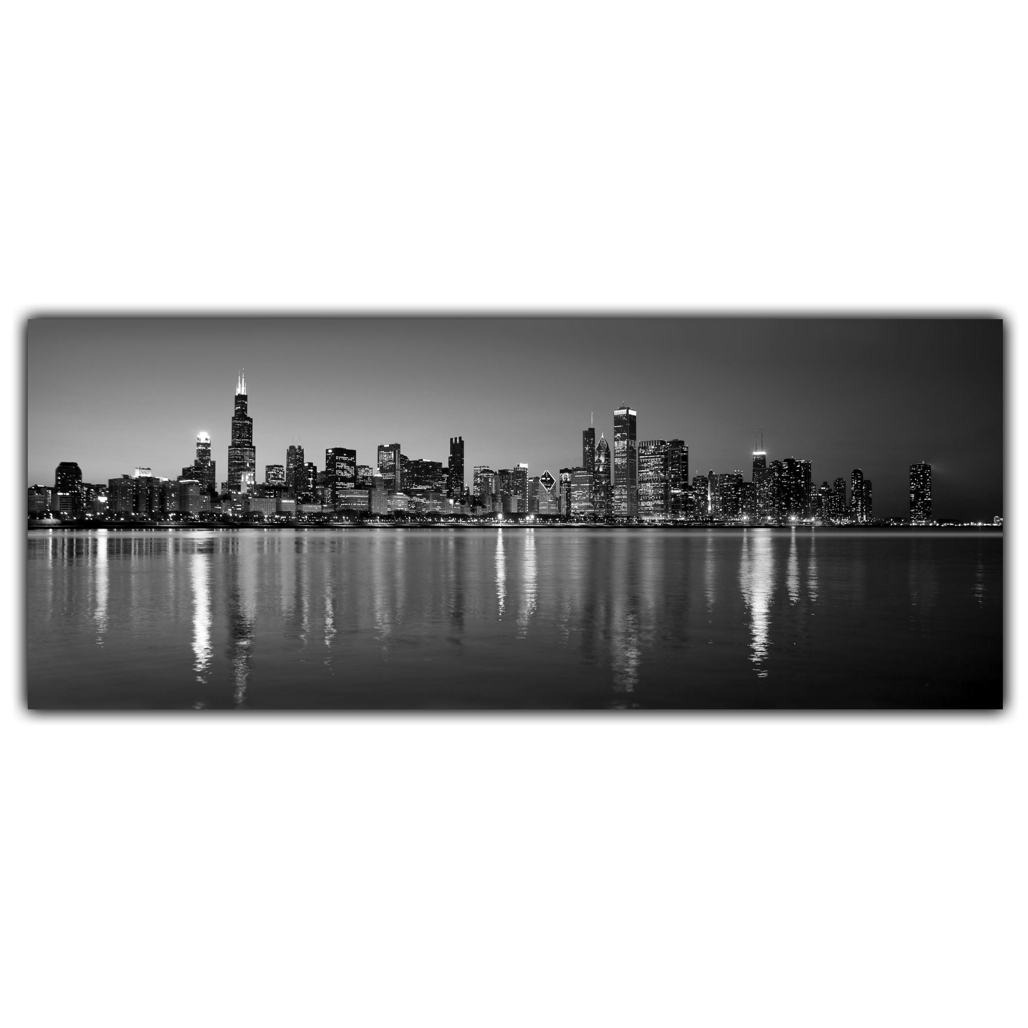 Chicago Skyline Wall Art Set Holy Cow Canvas