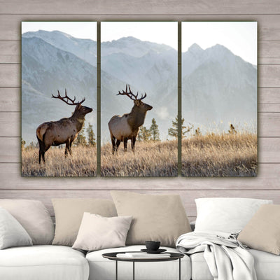 Rocky Mountain Elk Canvas Wall Art - Canvas Wall Art - HolyCowCanvas