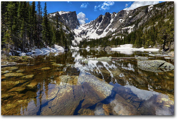 Dream Lake Rocky Mountain Canvas Wall Art - Canvas Wall Art - HolyCowCanvas