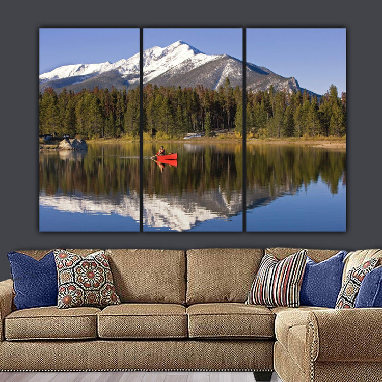Colorado Lake Canvas Wall Art - Canvas Wall Art - HolyCowCanvas