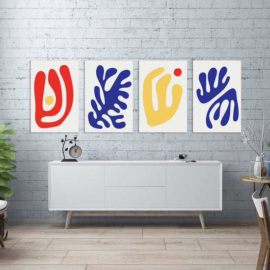 Boho Minimalist Shapes, Set of 4