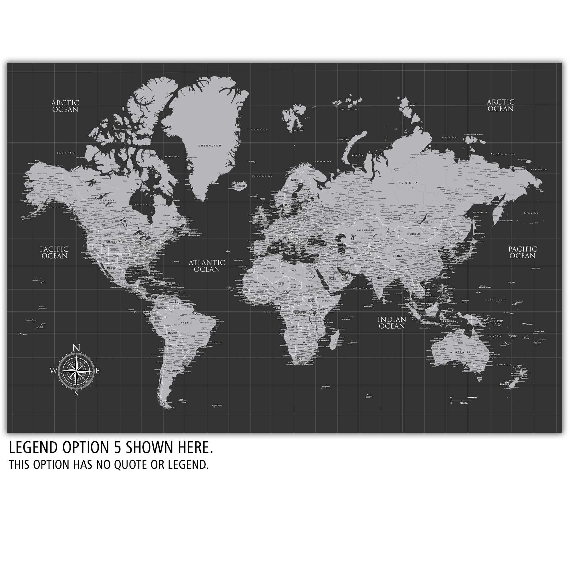 Graduation Push Pin World Map - 1 Panel | Holy Cow Canvas