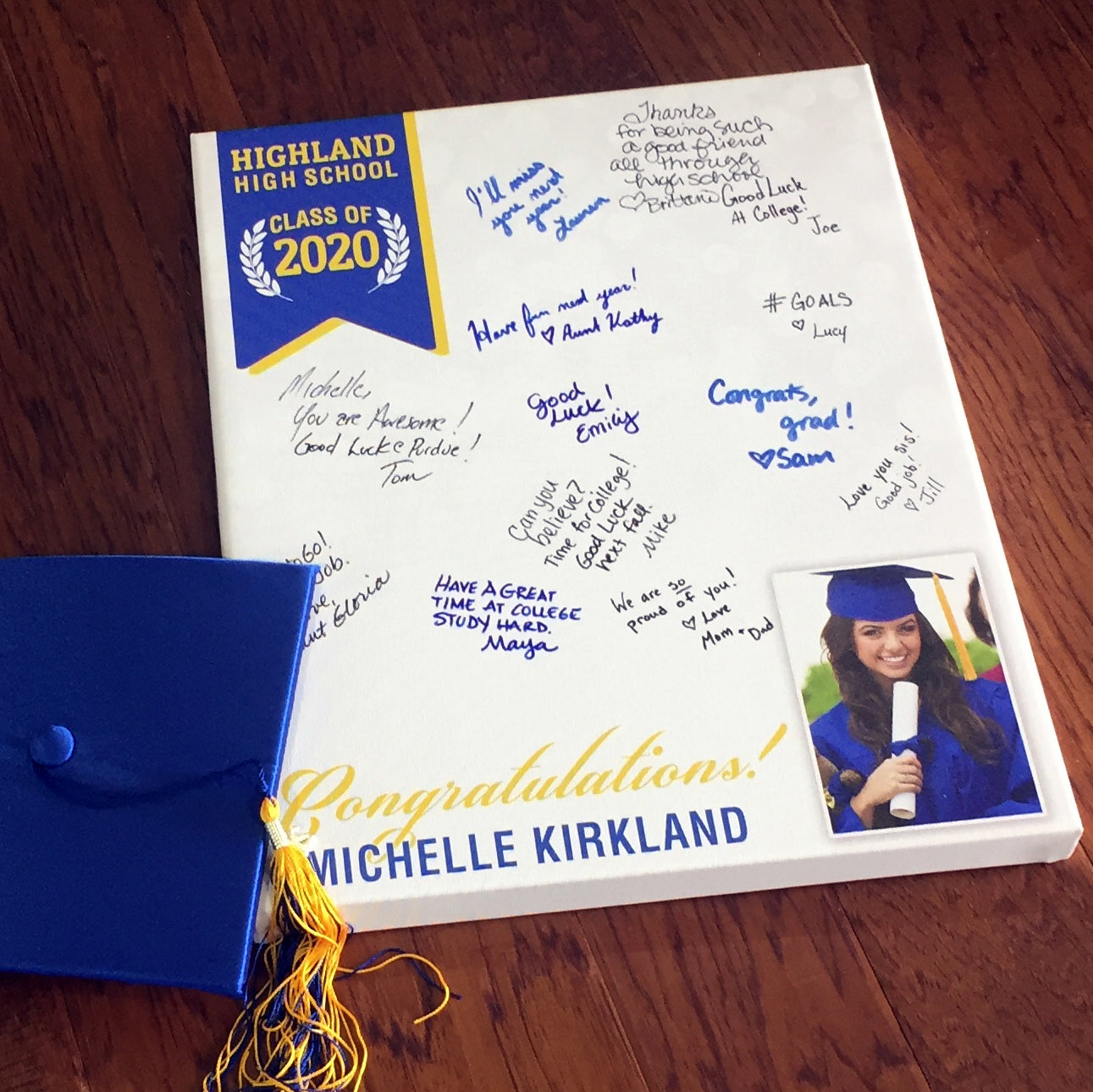 Graduation Memory Board – Holy Cow Canvas