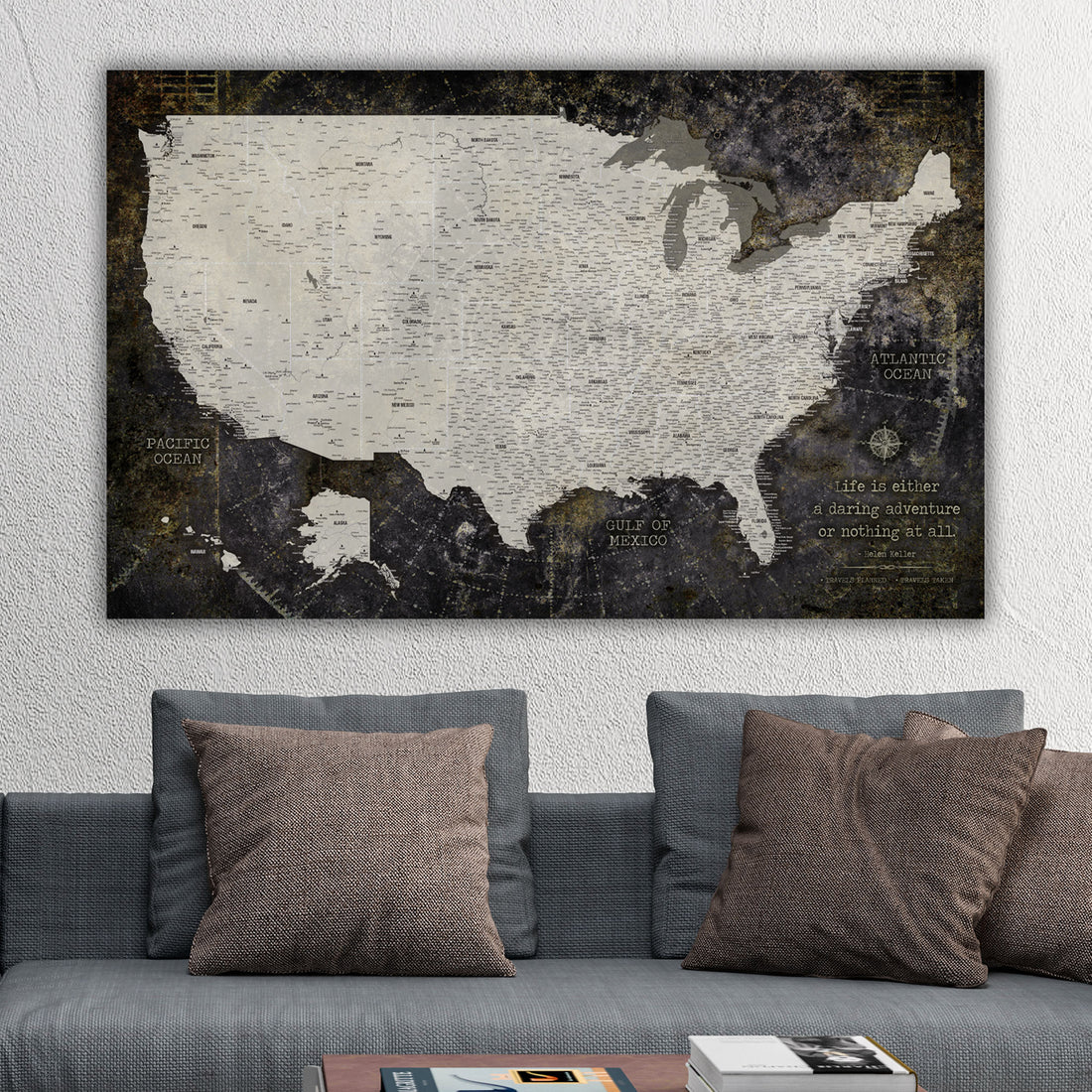 World Map Wall Art & US Map Art | Holy Cow Canvas – Page 3