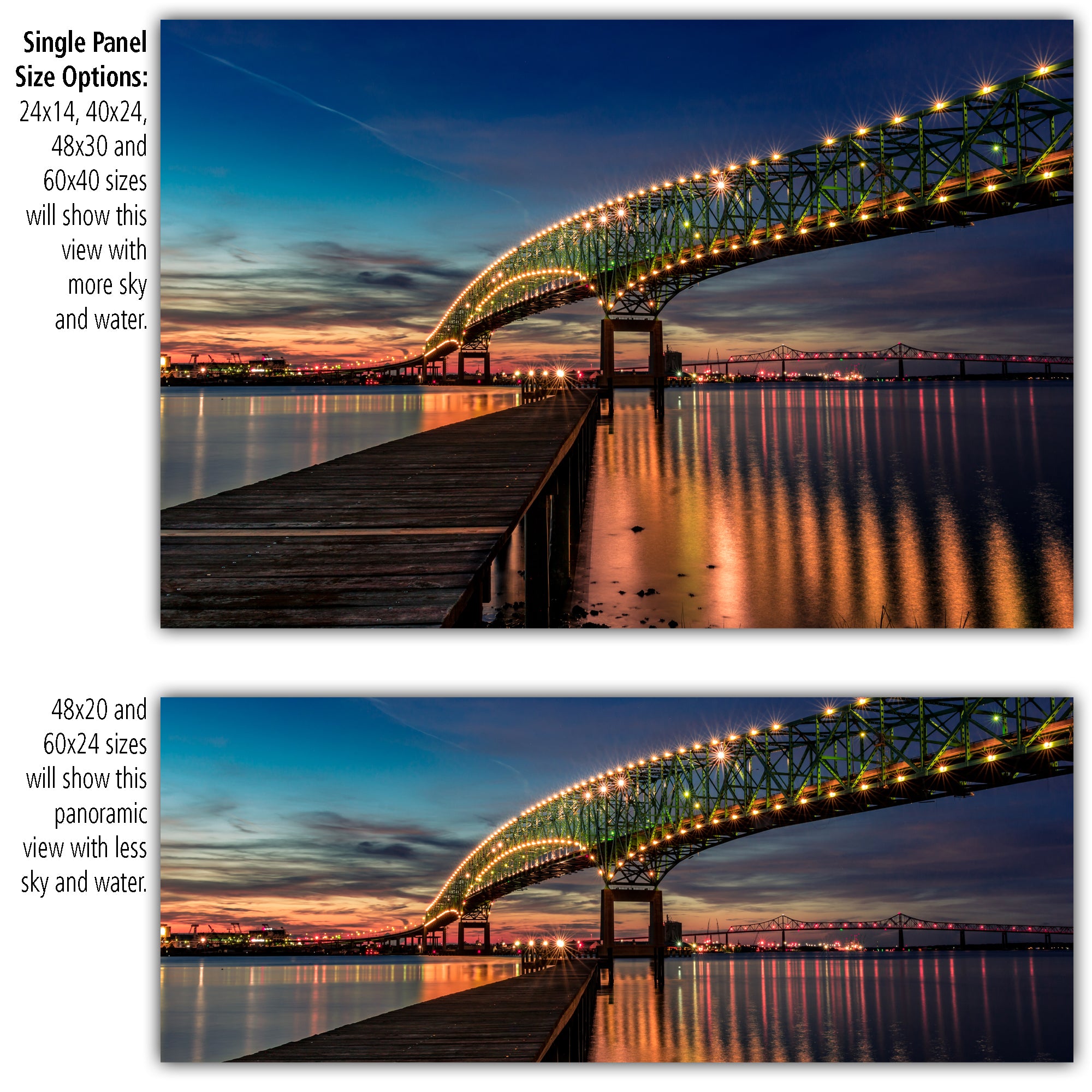 Jacksonville Hart Bridge on Canvas | Holy Cow Canvas