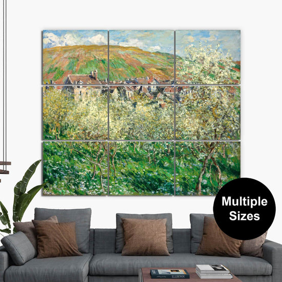 Monet Plum Trees in Blossom on Canvas - Canvas Wall Art - HolyCowCanvas