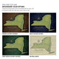 New York Push Pin Terrain Map