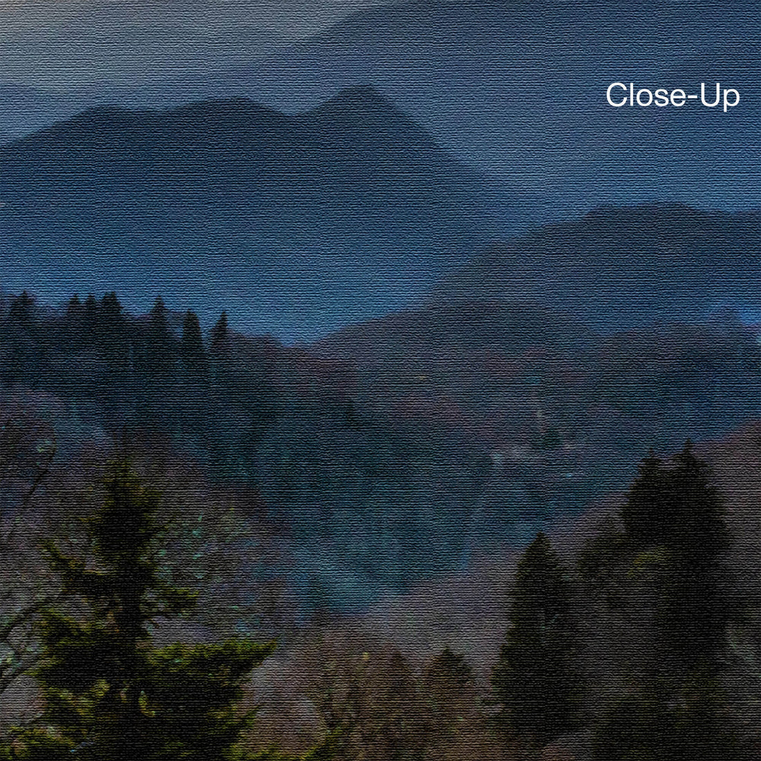 Smoky Mountain Canvas Wall Art at Sunset Holy Cow Canvas