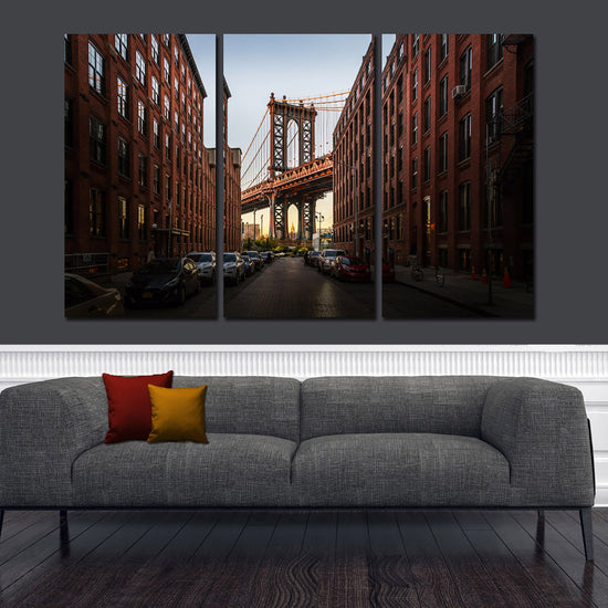 Manhattan Bridge, Dumbo Brooklyn Canvas Wall Art