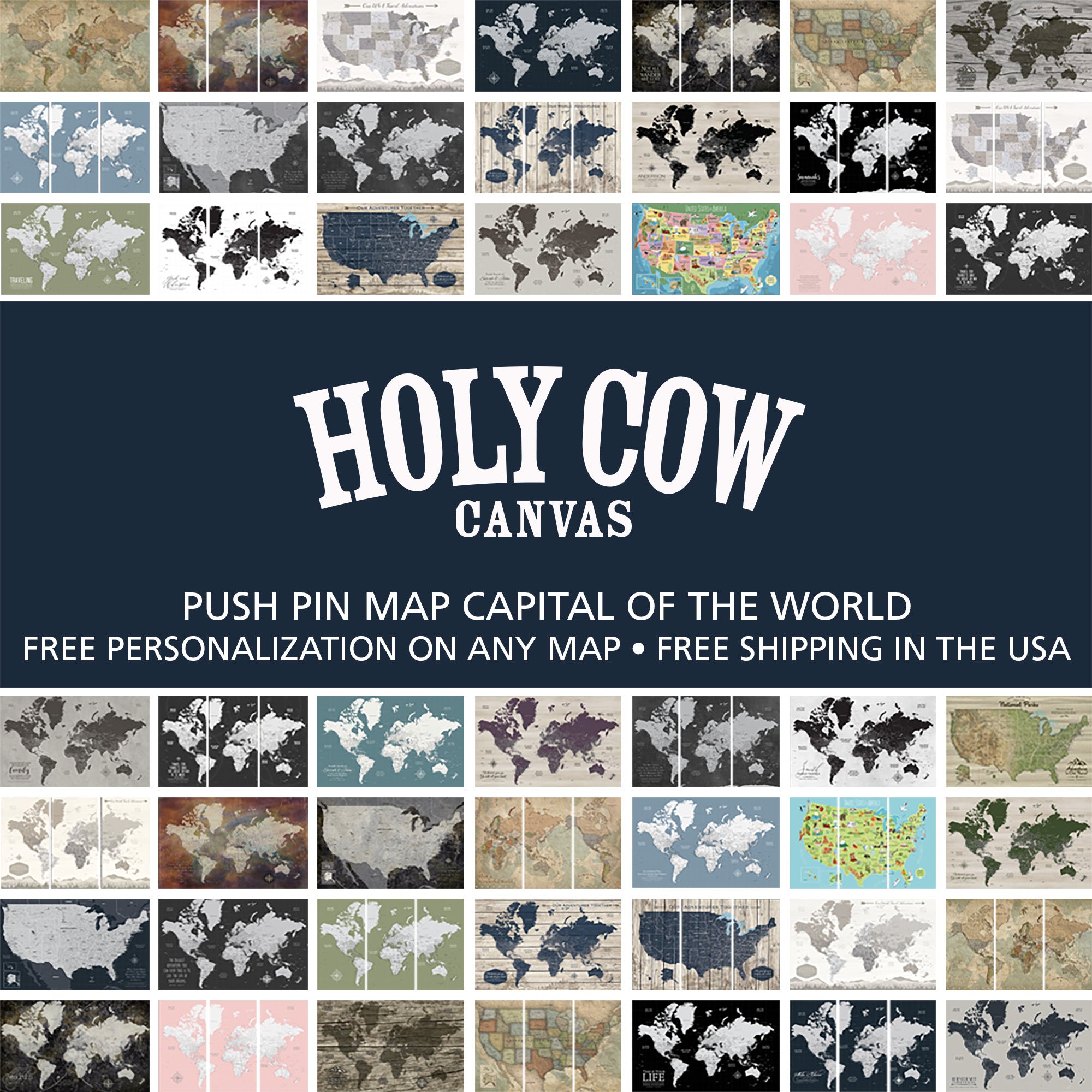 Customizable Canvas World Map Pinboard - Perfect Gift for Travelers 
