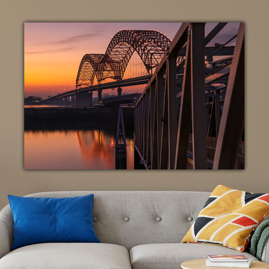 Memphis De Soto Bridge on Canvas