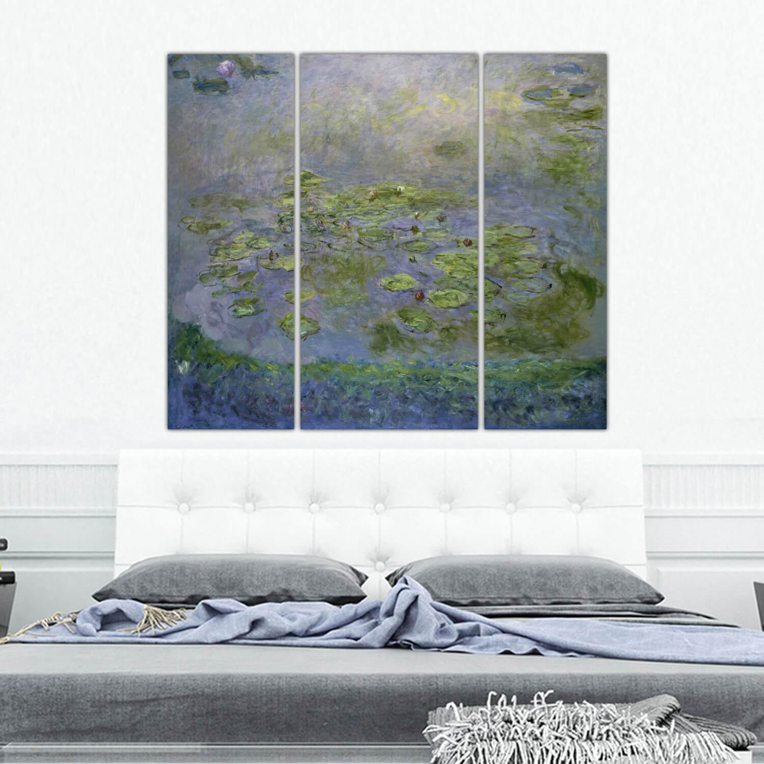 Monet Water Lilies Canvas Wall Art - Canvas Wall Art - HolyCowCanvas