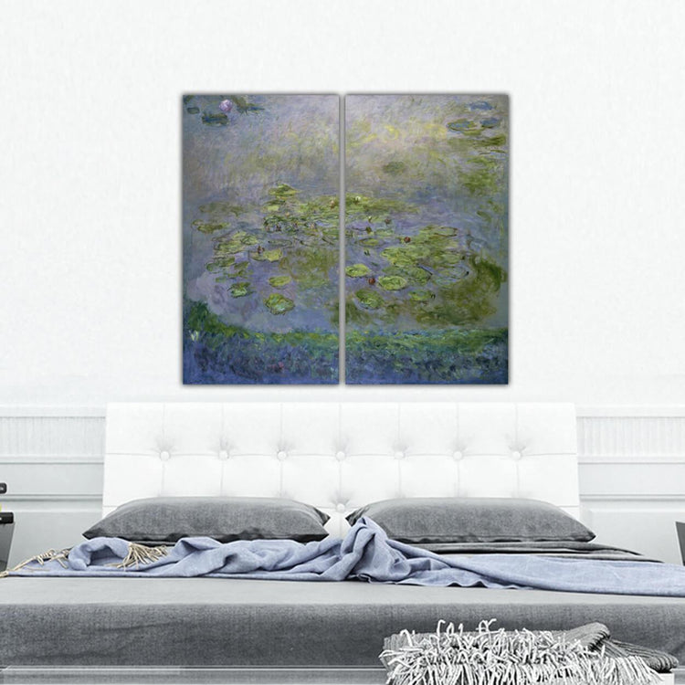 Monet Water Lilies Canvas Wall Art - Canvas Wall Art - HolyCowCanvas