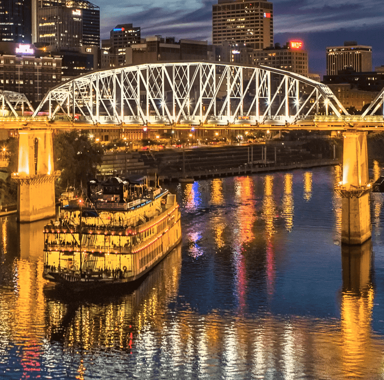 Nashville Skyline Canvas Wall Art - Canvas Wall Art - HolyCowCanvas