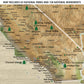 USA National Parks Push Pin Map - Single Panel