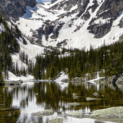 Dream Lake Rocky Mountain Canvas Wall Art - Canvas Wall Art - HolyCowCanvas