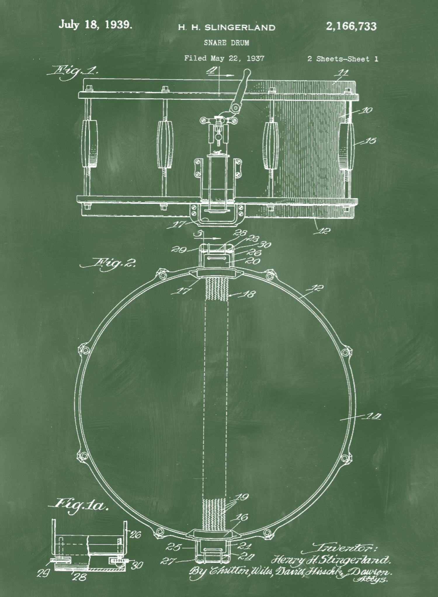 Music Patent Print Set on Canvas - Canvas Wall Art - HolyCowCanvas