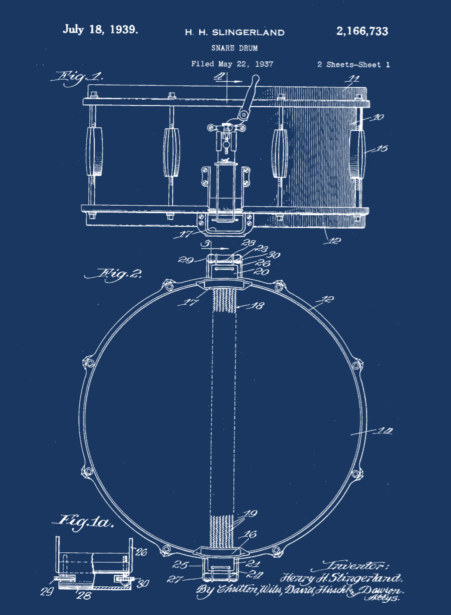 Music Patent Print Set on Canvas - Canvas Wall Art - HolyCowCanvas