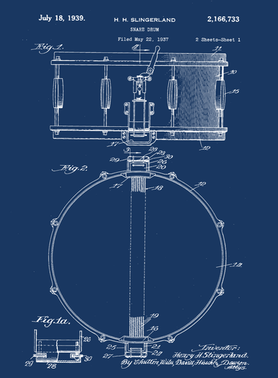 Music Patent Print Set on Canvas - Canvas Wall Art - HolyCowCanvas