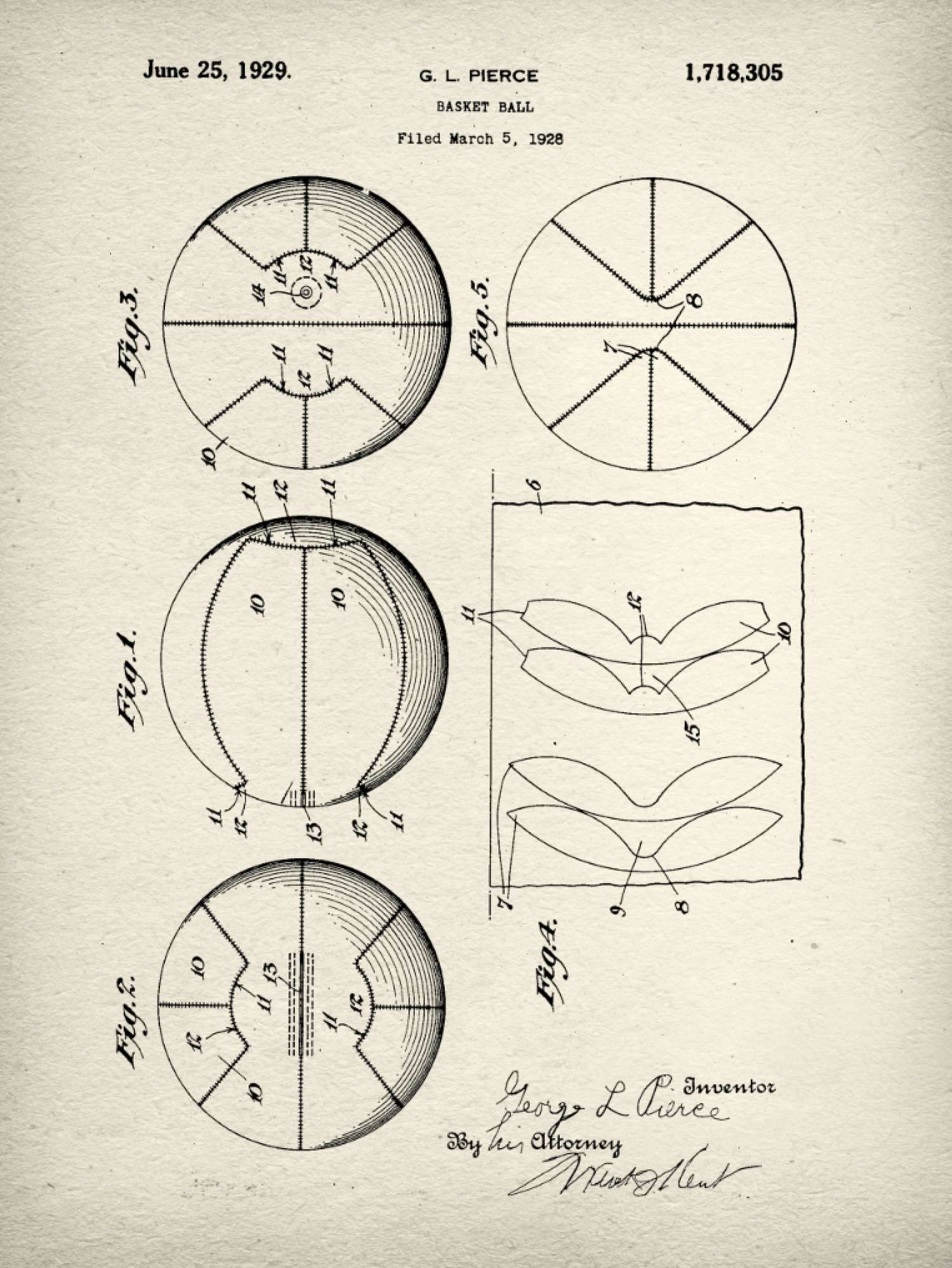 Basketball Patent Print Art on Canvas - Canvas Wall Art - HolyCowCanvas