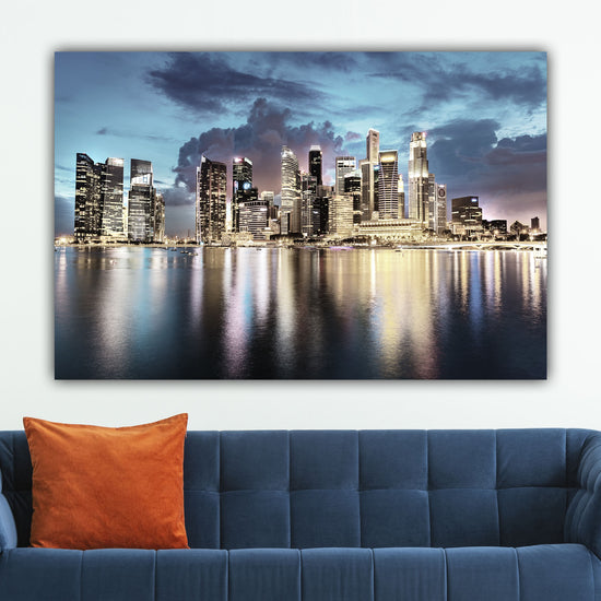 Singapore Skyline on Canvas