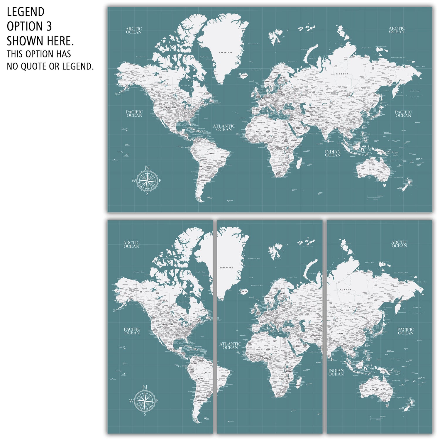 Atlas Push Pin World Map, Customized Travel Map