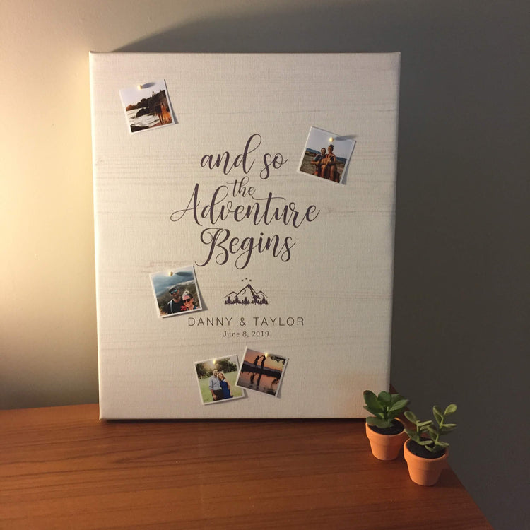 Graduation Autograph Board with Quote - Canvas Wall Art - HolyCowCanvas