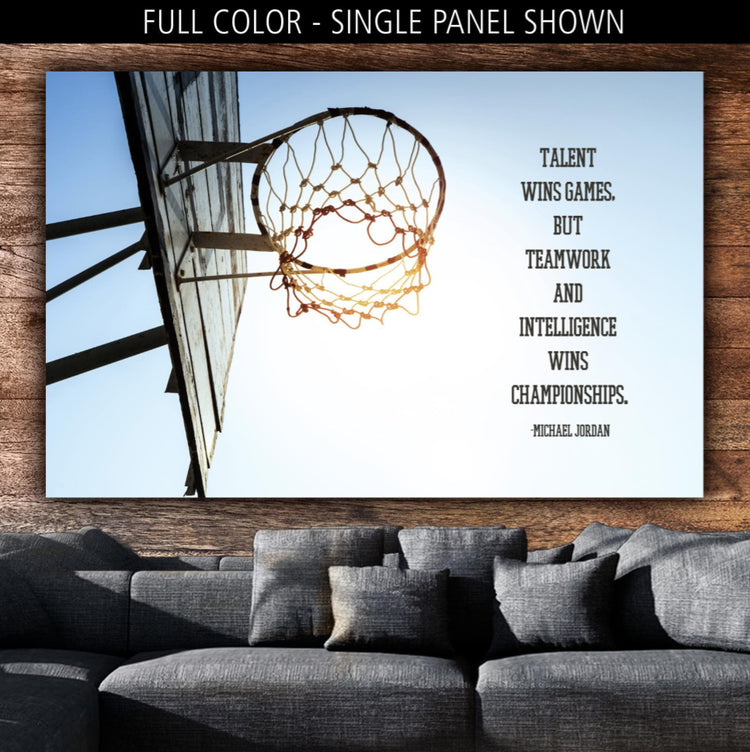 Basketball Hoops Canvas Wall Art - Canvas Wall Art - HolyCowCanvas