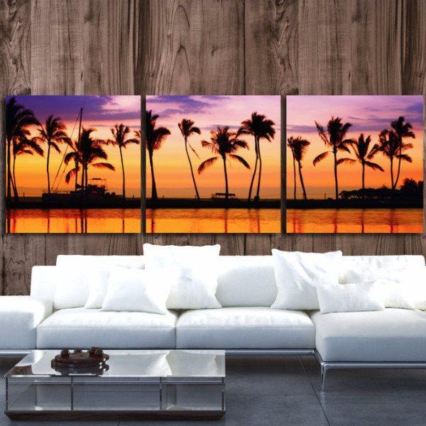 Beach Sunset Canvas Wall Art | Holy Cow Canvas