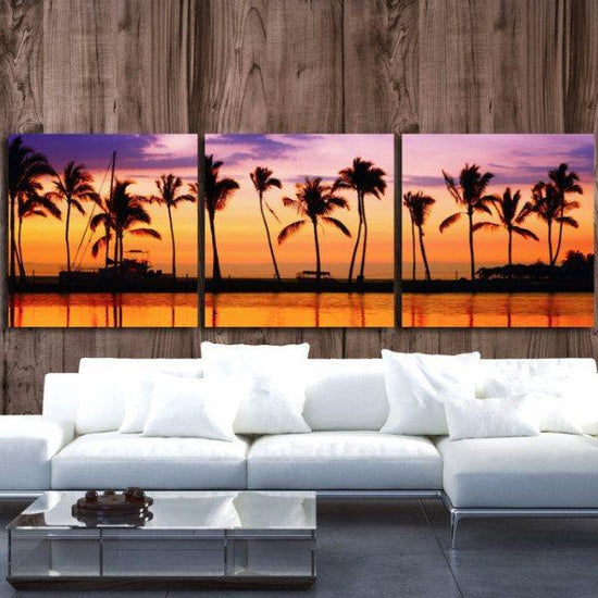 Beach Sunset Canvas Wall Art - Canvas Wall Art - HolyCowCanvas