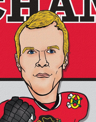 Blackhawks Illustration - 2013 Stanley Cup - Canvas Wall Art - HolyCowCanvas