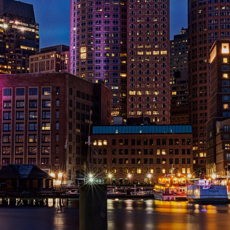 Boston Skyline Canvas Art Set - Canvas Wall Art - HolyCowCanvas