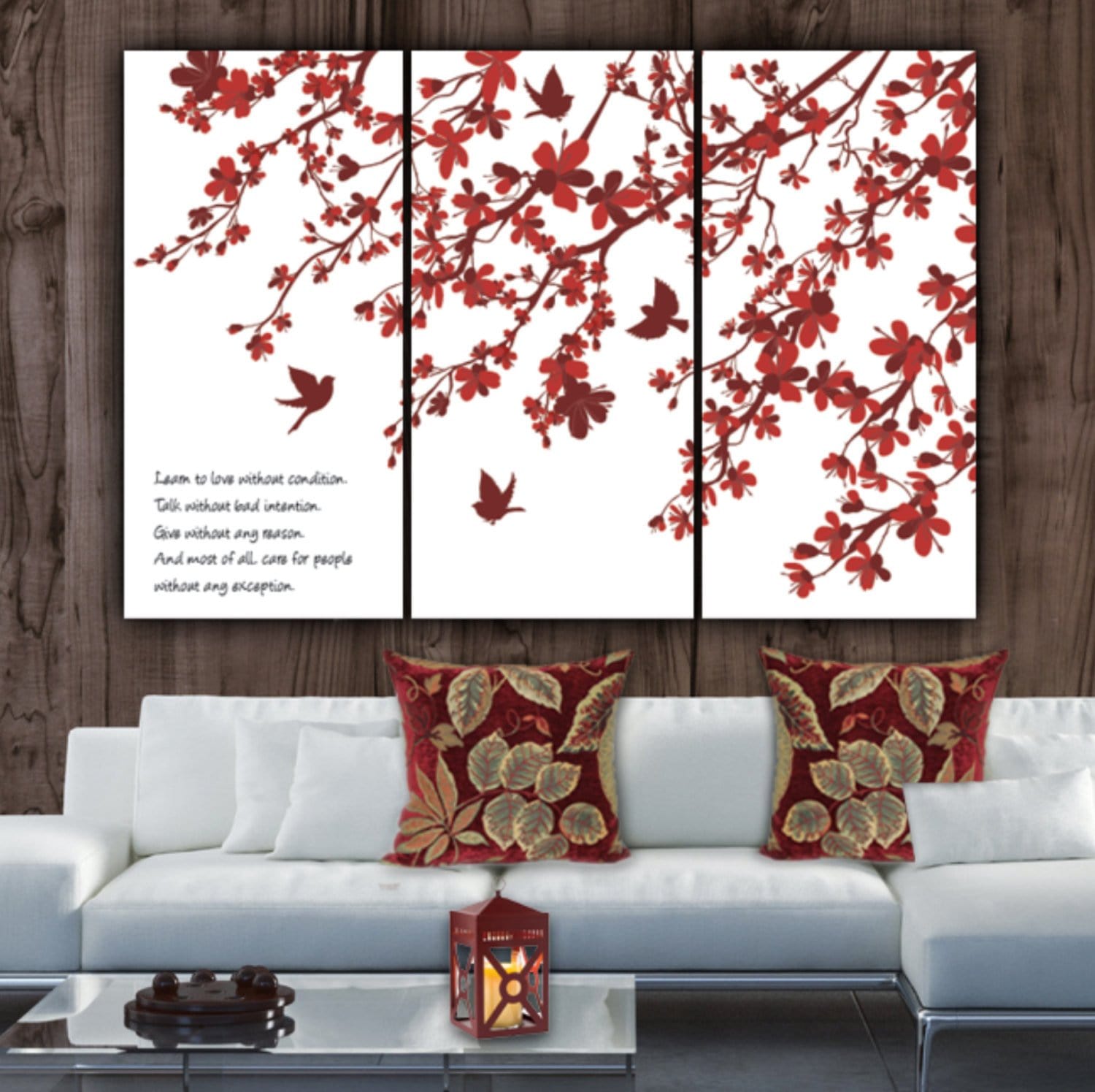 Cherry Blossom Wall Art on Canvas - Canvas Wall Art - HolyCowCanvas