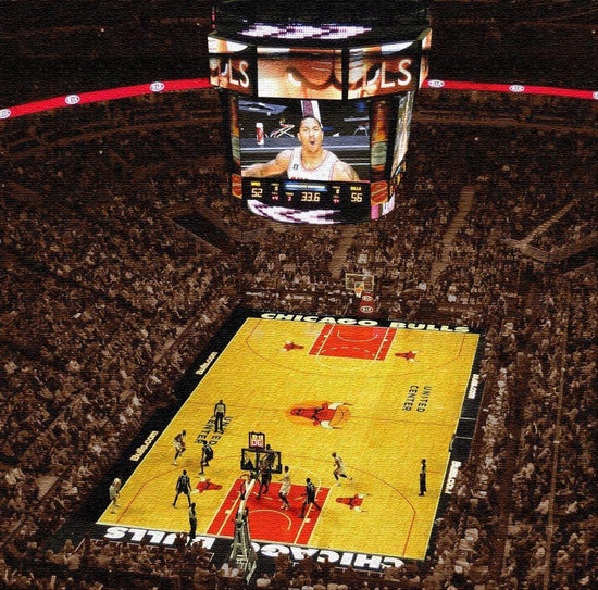 Chicago Bulls Stadium Canvas Wall Art - Canvas Wall Art - HolyCowCanvas