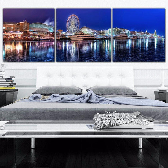 Chicago Navy Pier Canvas Wall Art - Canvas Wall Art - HolyCowCanvas