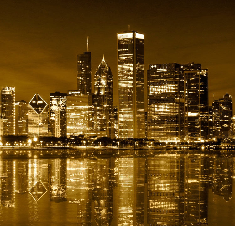 Chicago Skyline Gold Coast Canvas Set - Canvas Wall Art - HolyCowCanvas