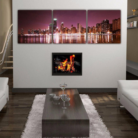 Chicago Skyline After Sunset - Wall Art | Holy Cow Canvas - Canvas Wall Art - HolyCowCanvas