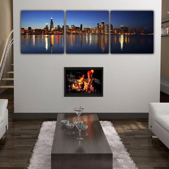 Chicago Skyline Wall Art Set - Canvas Wall Art - HolyCowCanvas