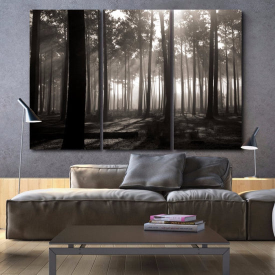 Forest Wall Art on Canvas - Set of 3 - Canvas Wall Art - HolyCowCanvas