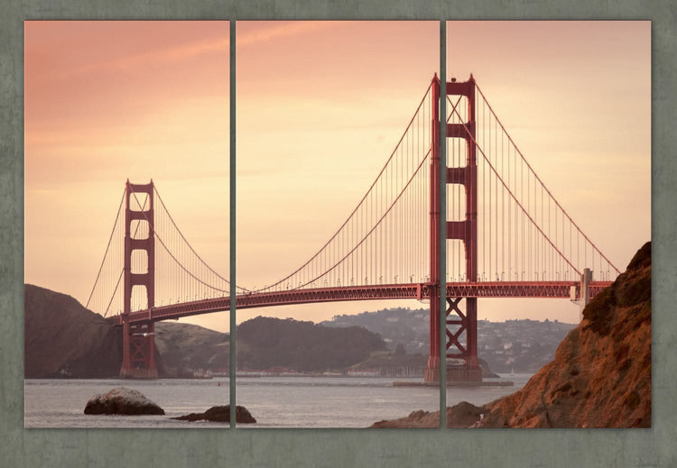 Golden Gate Bridge Wall Art - Canvas Wall Art - HolyCowCanvas