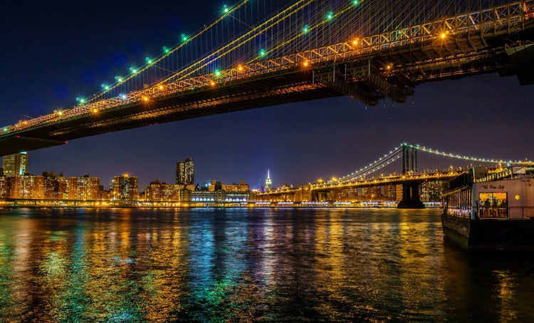 New York City Bridges Canvas Wall Art - Canvas Wall Art - HolyCowCanvas