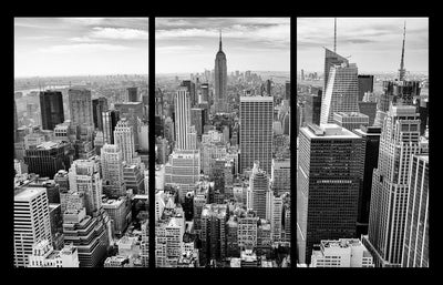 New York NYC Skyline City Canvas Wall Art - Giclée Print - Framed Ready To Hang