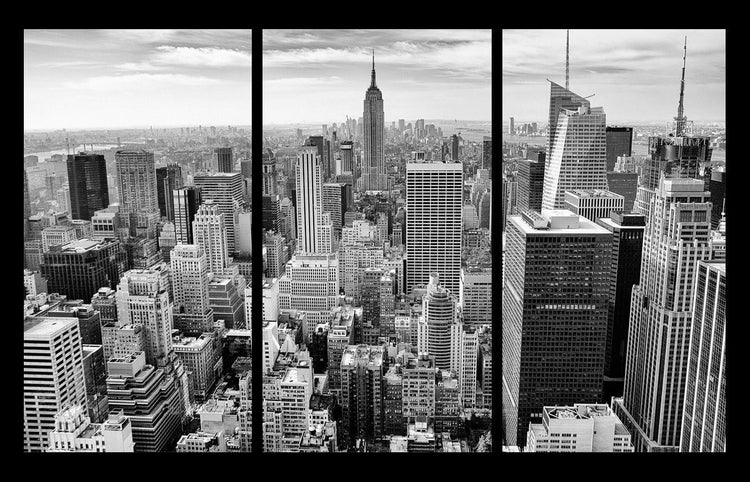 NYC Skyline Wall Art - Empire State B&W - Canvas Wall Art - HolyCowCanvas